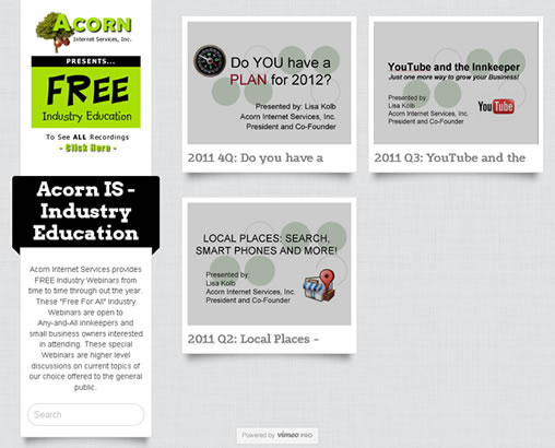 Free Industry Webinar Archive