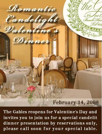 Valentines Day at The Gables - Click for more Details